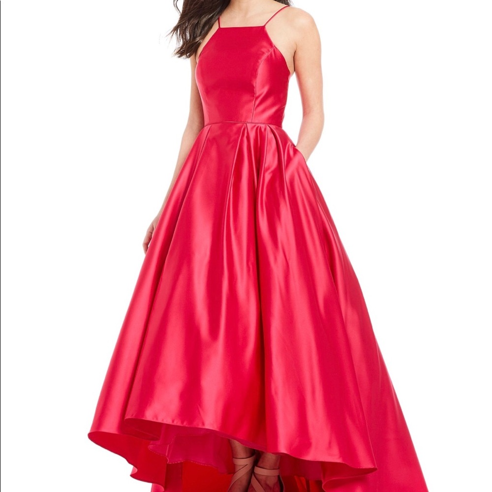 Red gown